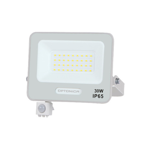 Vnitřní reflektory - LED SMD Floodlight IP65 Bílé tělo se senzorem - foto 1