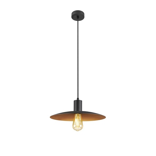 Kónická - LA 1010786 LALU® SET závěsné svítidlo, patice E27, ELYPSE 33, délka závěsu 200 cm, Žárovka v ceně, černá - BIG WHITE (SLV) - foto 1