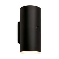Nástěnná - BRI 3786015 Lima LED venkovní nástěnné svítidlo, nabíjecí, 3 krokový dotykový stmívač, časovač, černé - BRILONER