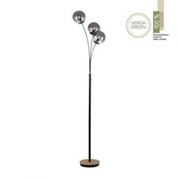Stojací lampy - LD 11391-79 GREEN WIDO LED stolní lampa dřevo kouřová barva páčkový vypínač IP20 do interiéru - LEUCHTEN DIREKT / JUST LIGHT