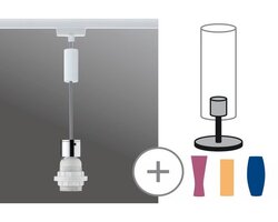 Svítidla - P 95437 URail 2Easy závěsná sada bílá bez zdroje, max. 20W E27 - PAULMANN