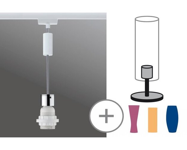 Svítidla - P 95437 URail 2Easy závěsná sada bílá bez zdroje, max. 20W E27 - PAULMANN - foto 1
