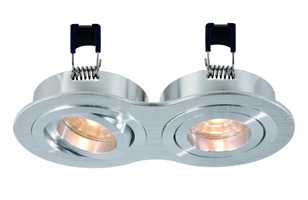 Kruhová - IMPR 110009 Zápustné svítidlo Mira stříbrná GU5,3 max. 35W 12V - LIGHT IMPRESSIONS