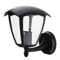 LED zahradní světla - Nástěnné svítidlo Matt Black 1xE27 Socket