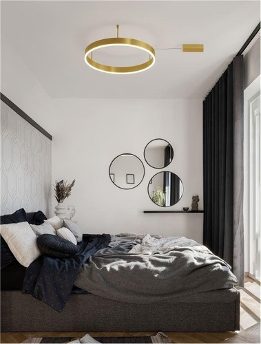 Kruhová - NV 9063600 Stropní svítidlo MOTIF LED stropní svítidlo mosazný hliník 3000K IP20 40W 220-240V stmívatelné - NOVA LUCE - foto 1