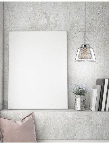 Kónická - NV 1300301301 Závěsné svítidlo BOCCALE chromovaný hliník čiré sklo G9 1x5W IP20 vč. žárovky - NOVA LUCE - foto 1