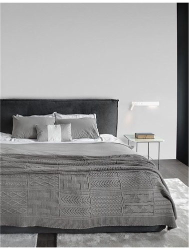 Bodová - NV 9533524 Nástěnné svítidlo VIDA "pravé" bílý kov nastavitelné - vypínač na těle USB nabíjení LED Cree 230V 3000K osvětlení 5W čtecí lampička 1x3W IP20 - NOVA LUCE - foto 1