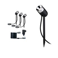 Zápichy - P 94242 Plug &amp; Shine základní sada zápich Pike IP65 3000K 3x3,5W stmívatelné - PAULMANN