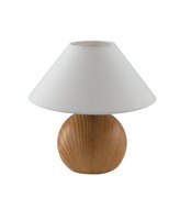 Stolní lampy dekorační - FAN I-174/01400 Stolní lampa Lumetto Pino, dřevo/bílá, 1 x E14, 23 x 23 cm - FANEUROPE