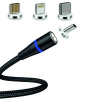 Mobilní a počítačové příslušenství - Magnetický USB Fast Charge datový kabel 3v1