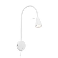 S ramenem - BRI 2082-016 Flexibilní nástěnné svítidlo 45 cm 1xGU10 5W 400lm bílé - BRILONER