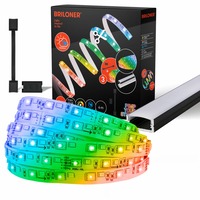 Dekorační - BRI 2165192 Pimp Your Stripe startovací sada LED pásek 2m, IP44 venkovní, WiFi, RGB+W - BRILONER