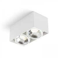 Downlight - RED R13362 JAMES II DIMM stropní matná bílá 230V LED 2x15W 24° 3000K - RED - DESIGN RENDL