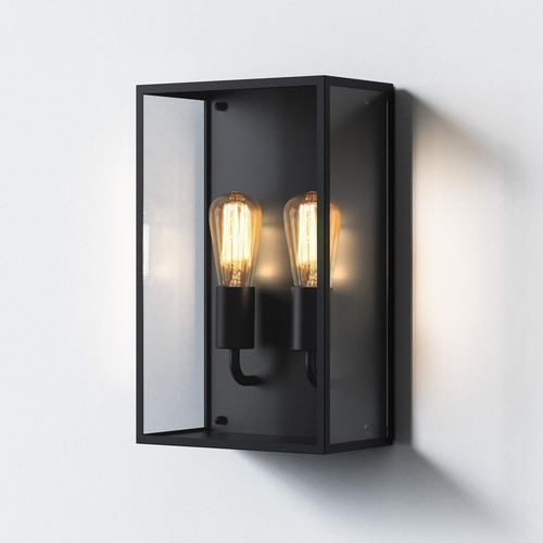 Nástěnná - AST 1183027 Venkovní nástěnné svítidlo Messina Twin 2x12W E27 černá - ASTRO Lighting - foto 1