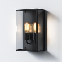 Nástěnná - AST 1183027 Venkovní nástěnné svítidlo Messina Twin 2x12W E27 černá - ASTRO Lighting
