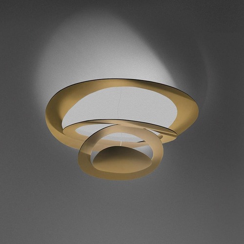 Kruhová - AR 1255120A Pirce Mini stropní LED - 3000K - zlatá - ARTEMIDE - foto 1