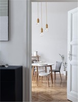 Vícečetná - NV 9536413 Závěsné svítidlo VEDA mosazný kov a čiré sklo G9 3x6W 230V IP20 bez žárovky - NOVA LUCE