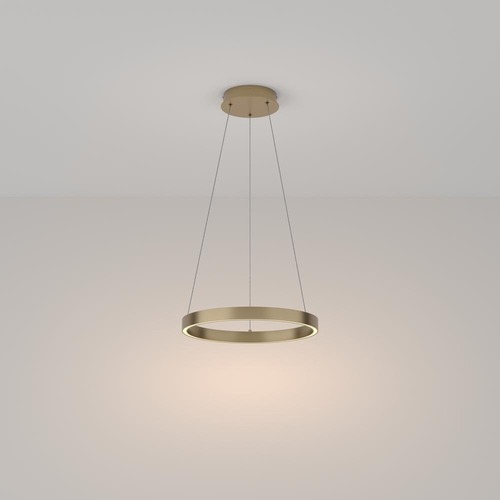 Kruhová - M MOD058PL-L22BS3K Závěsné svítidlo Rim 3000K 25W 1200lm mosaz hliník teplá bílá - MAYTONI - foto 1