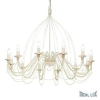 Dekorativní - ILUX 097664 Závěsné svítidlo Ideal Lux Corte SP12 bianco antico 097664 bílé - IDEALLUX