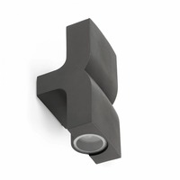 Nástěnná - FARO 74408 Klamp nástěnná lampa, tmavě šedá, 2L - FARO