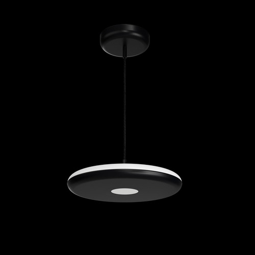 Kruhová - OS ZET60074 ZETA ST1 PF závěsné plastové svítidlo černá IP40 3000 K 31W LED - OSMONT - foto 1