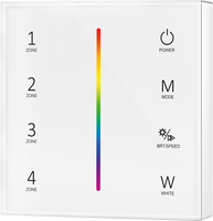 Stmívače a regulátory proužků - 4 zóny RGB/RGBW Dálkové ovládání