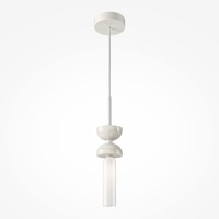 Dekorativní - M MOD178PL-01W Závěsné svítidlo Kyoto G9 20W bílá kov mramor - MAYTONI