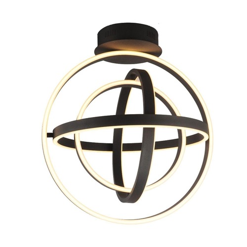 Kruhová - ZUMA 003064-026704 MX9203-4-3BD TESS stropní svítidlo černá - ZUMALINE - foto 1