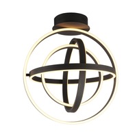 Kruhová - ZUMA 003064-026704 MX9203-4-3BD TESS stropní svítidlo černá - ZUMALINE