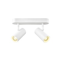 Bodová - LA 1008704 NOBLO® nástěnný a stropní svítidlo, double, kulaté, 2000-3000K, 15W, Dim-to-Warm, PHASE, 36°, bílé - BIG WHITE (SLV)