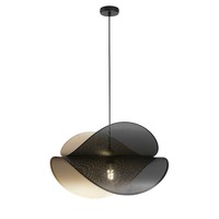 Dekorativní - FAN I-RHEI-DOT-S5060 Závěsné svítidlo Rhei‑Dot černozlaté, 1xE27, 60 x 33 x 150 cm - FANEUROPE