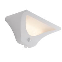 Nástěnná - FAN LED-SKYP-AP Solární nástěnné svítidlo LED SKYP bílá plast 3 W 130 lm 4000 K IP54 solar / senzor 11,2x22,4x11,2 cm - FANEUROPE