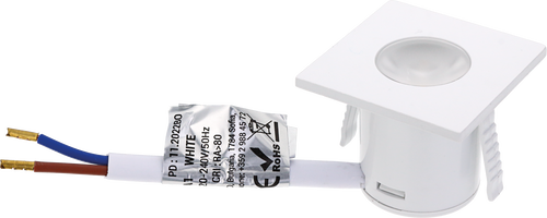 Vestavěný - LED skříňka Light - 1W náměstí - White Body