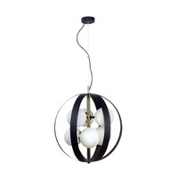 Dekorativní - ZUMA 133867-025792 1138 závěsné svítidlo NELA 50 cm černá-zlatá - ZUMALINE