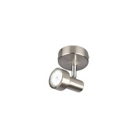 Bodová - BRI 2843-012 Bodové svítidlo pr. 8 cm 1xGU10 3W 250lm matný nikl - BRILONER