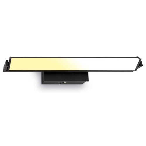 Nad obrazy/zrcadla - BRILO 3723-015 LED nástěnné svítidlo, s CCT svítidlo LED panel, stmívatelné 52,5 cm, 15 W, černá - BRILO - foto 1