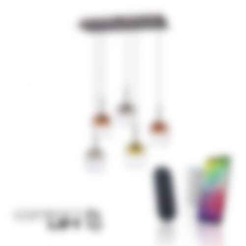 Dekorativní - PN 2743-70 LED závěsné svítidlo Q-KON 5-ramenné vícebarevné Smart Home ZigBee 2700-5000K - PAUL NEUHAUS - foto 1