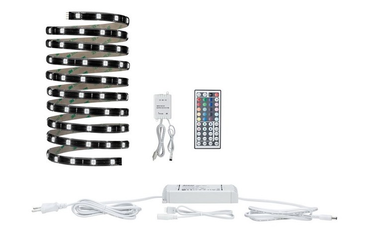 Dekorační - P 70322 YourLED pásek základní sada 3m RGB černá, čirá - PAULMANN - foto 1