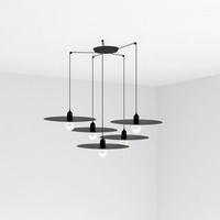 Dekorativní - FARO 68145-5L PLAT závěsné svítidlo, černá, 5L - FARO