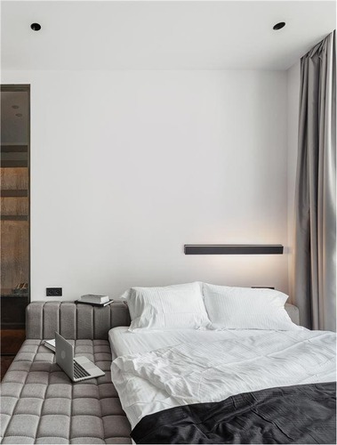 Podélná - NV 9267106 Nástěnné svítidlo COLBY černý hliník a akryl LED 21W 230V 3000K IP20 - NOVA LUCE - foto 1