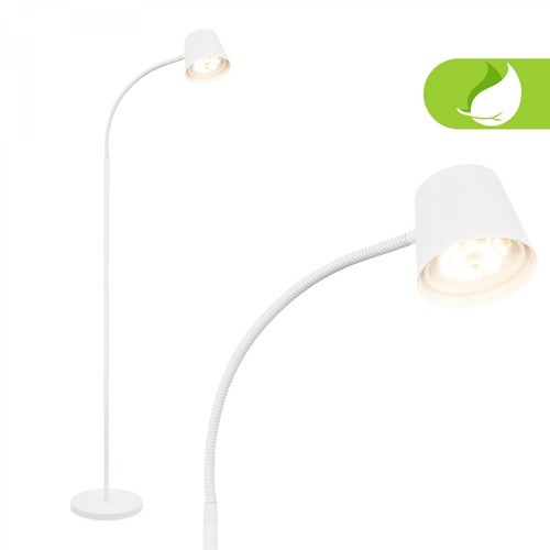 Stojací lampy - BRILO 1502016 Cielo LED stojanová bezdrátová lampa, stmívatelná, dotykový vypínač, bílá - BRILO - foto 1