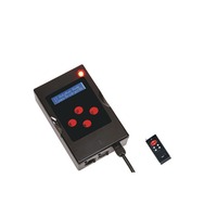 Ovladače - FAN CONTROLLER-PRO-3 Příslušenství - LED ovladač Master, 3 kanály, pro projektory mod. EASY, 230 V, výstup DMX/XLR‑3, 2 kanály, 20 x 9 x 3.2 cm - FANEUROPE