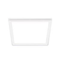 Hranatá - BRILO 7516416 Tava LED stropní svítidlo, ploché, přímé a nepřímé osvětlení, 1900 lm, 16 W, bílé, 24x24 cm - BRILO