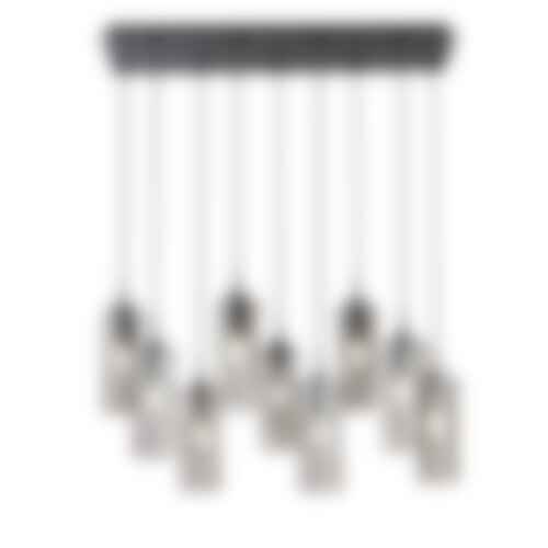 Dekorativní - FAN I-MAGIC-S9-NER Závěsné svítidlo Magic, černá/kouřová, 9 x E27, 90 x 150 cm - FANEUROPE - foto 1