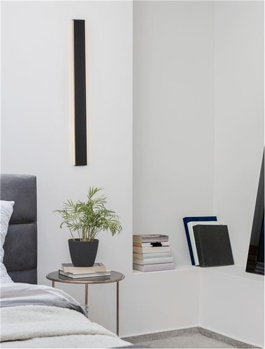 Nepřímé osvětlení - NV 9060913 Nástěnné svítidlo SELINE černý hliník LED Philips 36W 230V 3000K IP44 - NOVA LUCE - foto 1