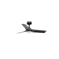 Ventilátory - FARO 33825-1TW HEY S LED stropní ventilátor, černá - FARO