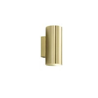 Nepřímé osvětlení - FAN I-DUDUK-R80-ORO Nástěnné svítidlo Duduk kruhové, zlaté, 2 x GU10, 10 x 8 x 18 cm - FANEUROPE