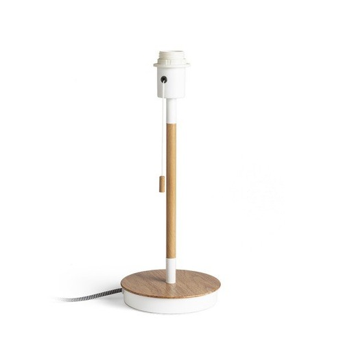 Stolní lampy dekorační - RED R13639X VÝPRODEJ VZORKU - KEITH stolní podstavec s USB bílá buk 230V E27 40W - RED - DESIGN RENDL - foto 1