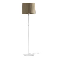 Stojací lampy - FARO 64312-43 SAMBA bílá/skládaná zelená stojací lampa - FARO