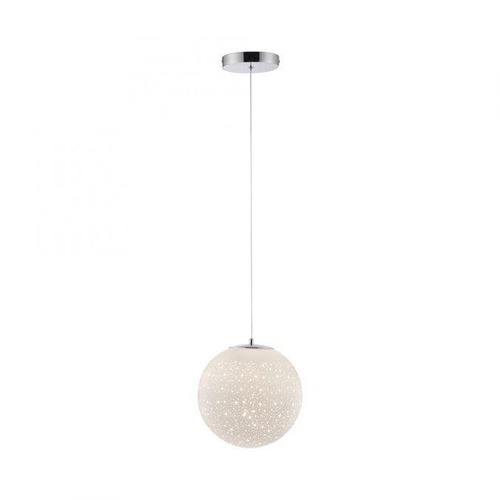 Koule - PN 2052-17 BOLO LED závěsné svítidlo chrom bílées opálové sklo 25cm nastavitelná výška 3000K - PAUL NEUHAUS - foto 1